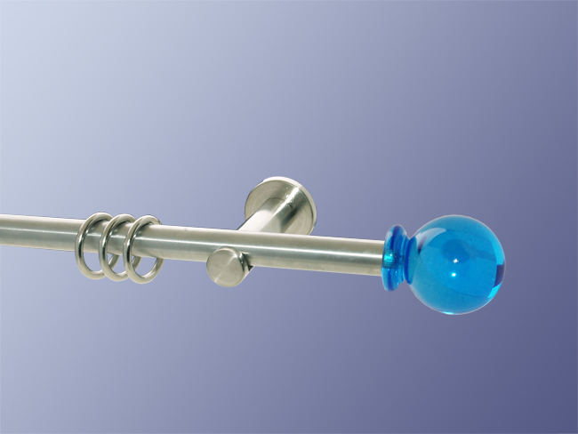 Gardinenstange Nickel geb. 16 mm Tauri