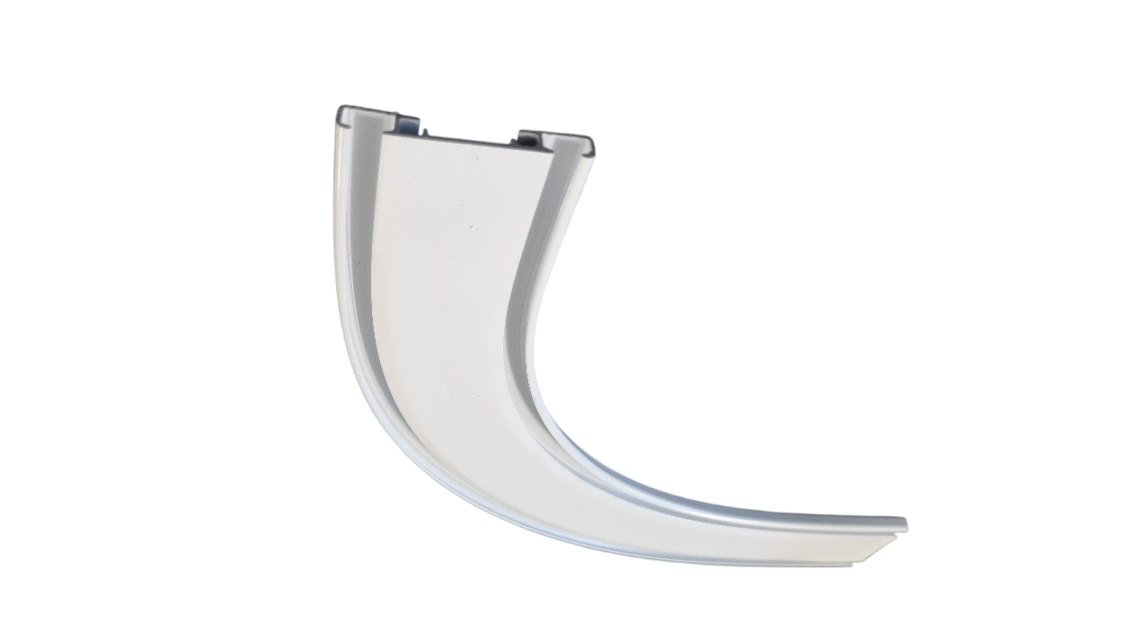 Bogen für Gardinenschiene Modell 300 2 läufig 54,6 mm x 7 mm