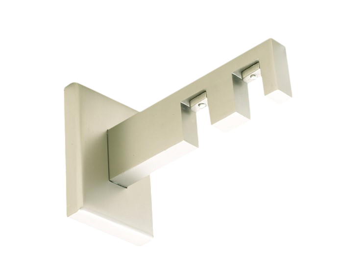 Träger Tereza 2-lfg. Aluminium Edelstahldesign