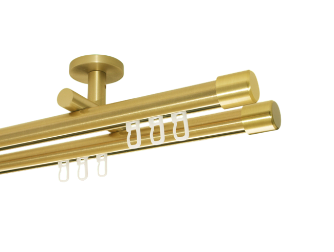 Gardinenstange Deckenträger Innenlaufsystem dppl. 20 mm Kappe Gardinenstange Deckenträger Innenlaufsystem dppl. 20 mm Kappe