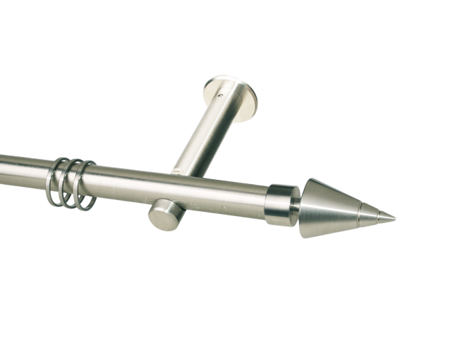 Gardinenstange Edelstahl 20 mm Rillenkegel Gardinenstange Edelstahl 20 mm Rillenkegel