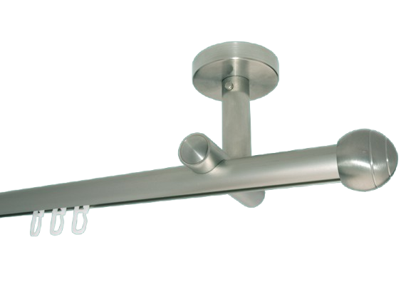 Gardinenstange Decke Edelstahl Innenlauf 20mm Kleine Kugel