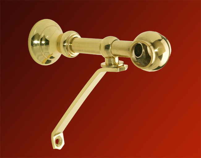 Träger Stütze Messing massiv für Wandhalterung 30 mm Ø