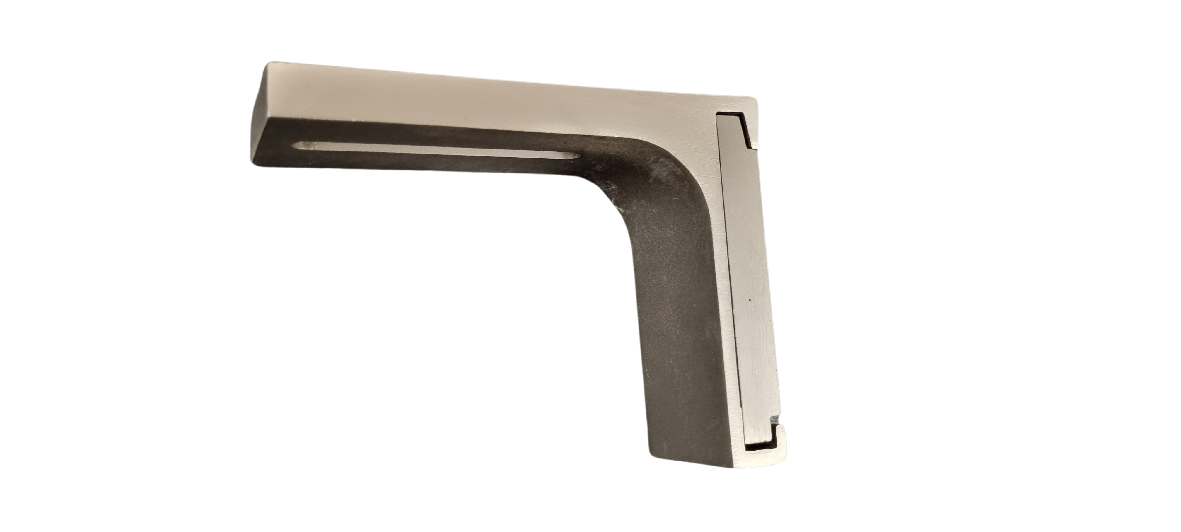 edelstahl-8-cm Gardinenschienen Wandträger Edelstahloptik 8 cm