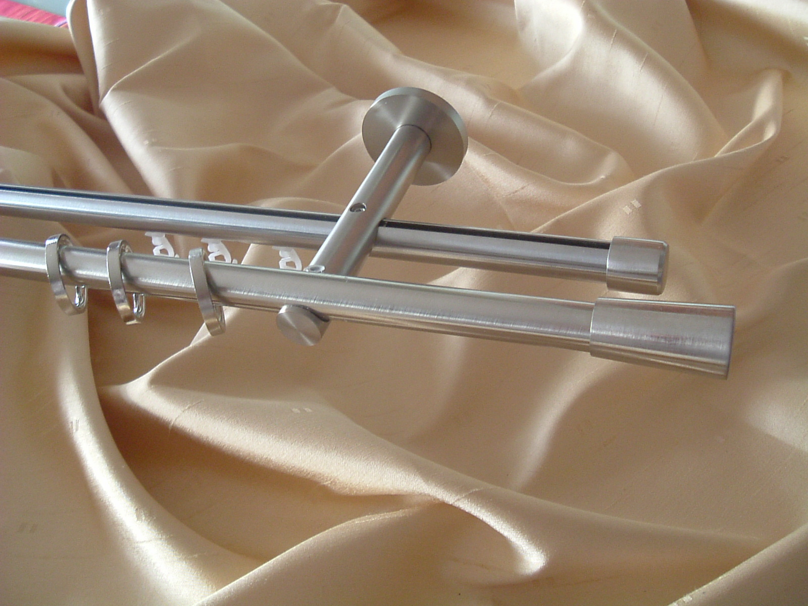 Gardinenstange Rundrohr/Innenlaufsystem 16mm Edelstahl Design Ma