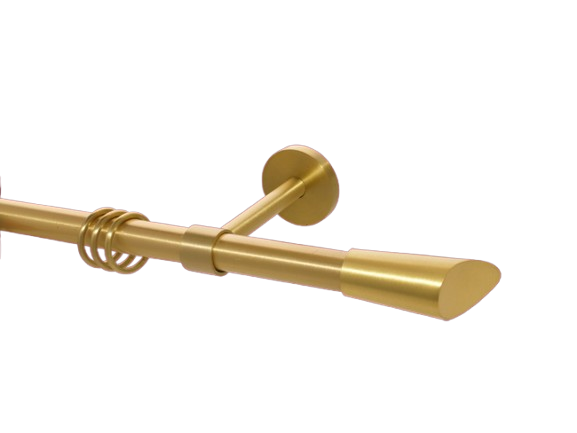 Gardinenstange Messing massiv matt 20mm Modell Marbella geschlos Gardinenstange Messing massiv matt 20mm Modell Marbella geschlos