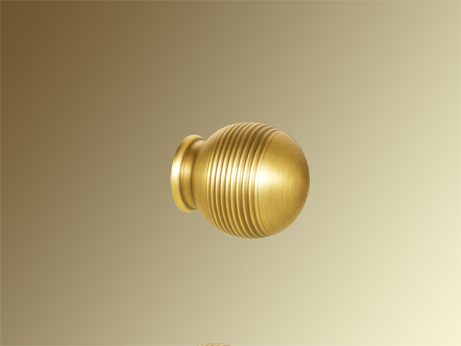 Endstück Messing bronziert Modell Boris für Rohr mit 30mm Ø