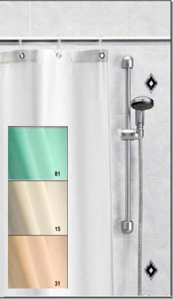 NCMcFHYmFCwCrJ Duschvorhang verschiedene Farben Textil auf Maß bis 200 cm Narbonne