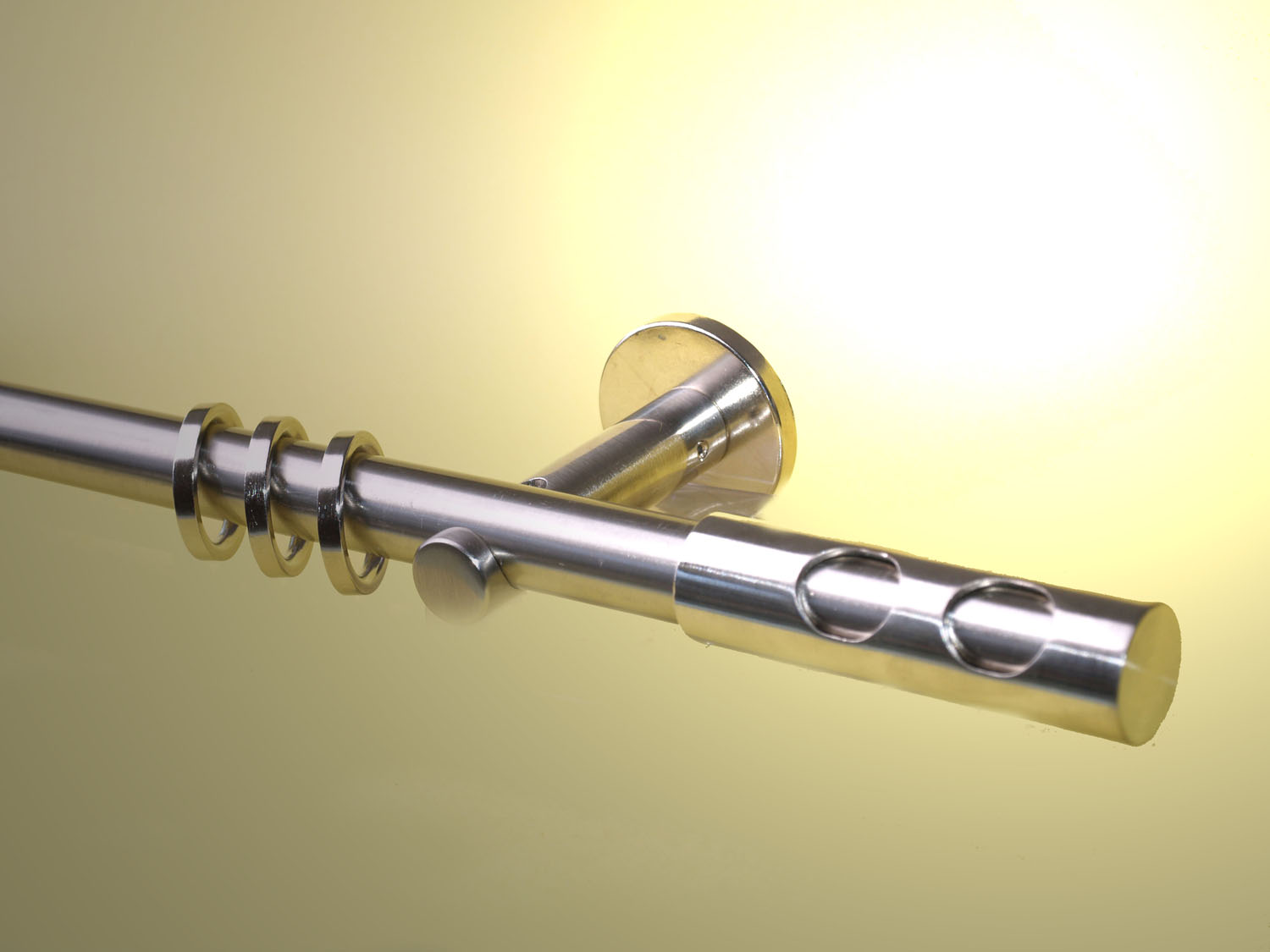 Vorhangstangestange Nickel geb 20 mm Angelo