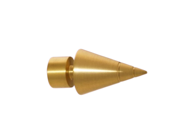 Gardinenstange Messing matt 20 mm dppl. Modell Jolly Träger geschlossen 