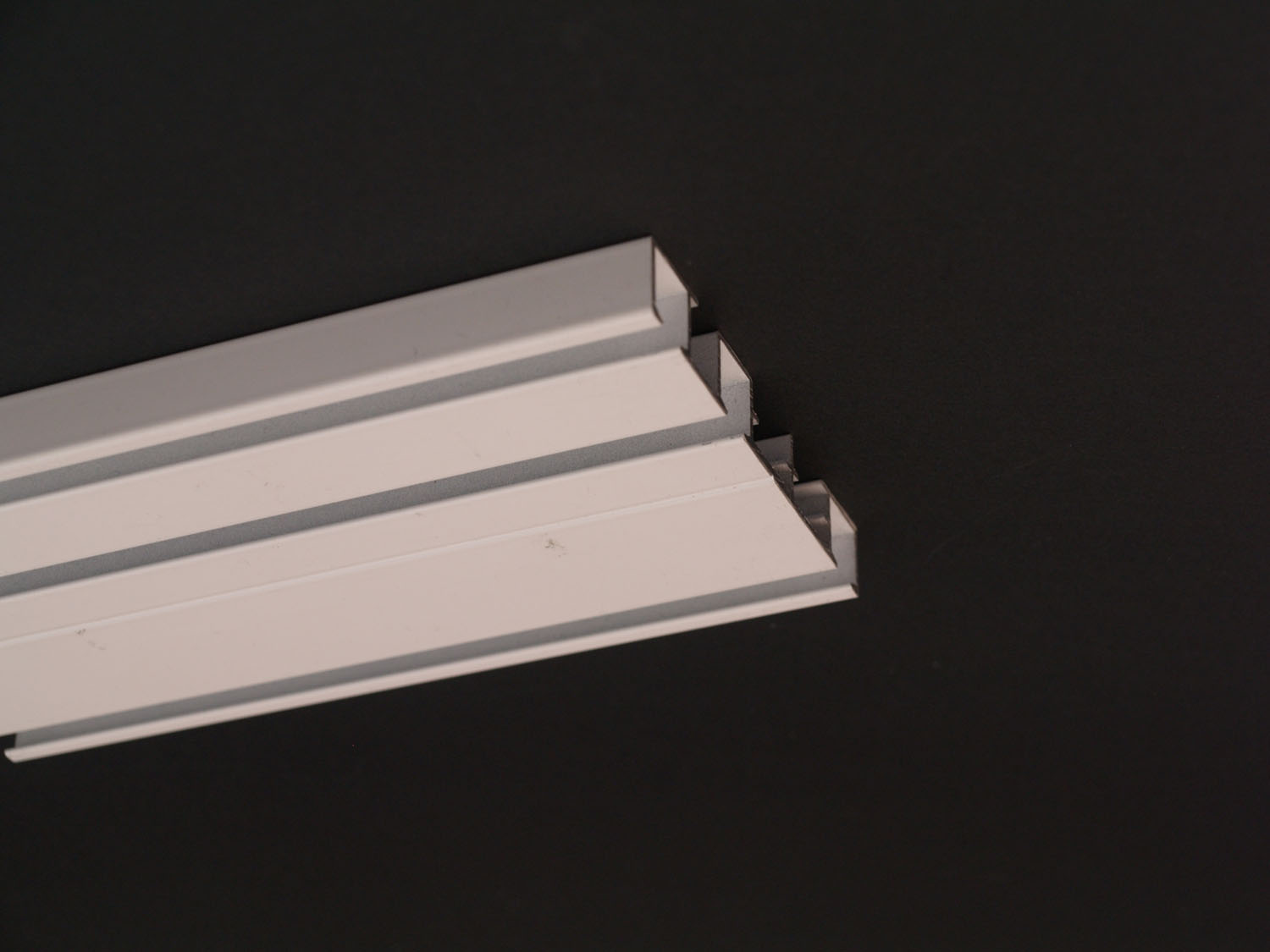 259_0 Gardinenschiene 2 lauf mit Ueberzugslauf Objektschiene Modell340