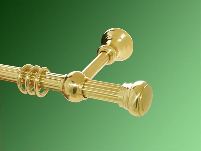 Gardinenstange Messing glanz 20 mm 