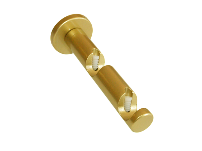 Träger Modern Messing matt Design für 16 mm Rohre 2-läufig Träger Modern Messing matt Design für 16 mm Rohre 2-läufig