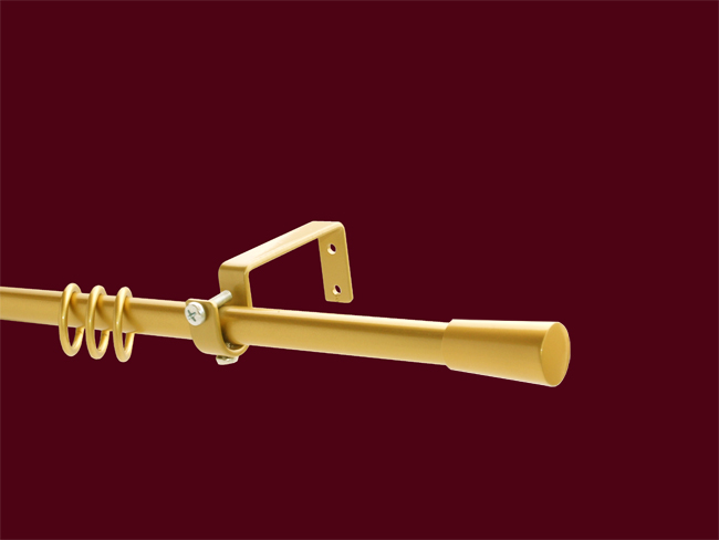 Gardinenstange Messing matt Design 16 mm Mallorca Einfacher Träg