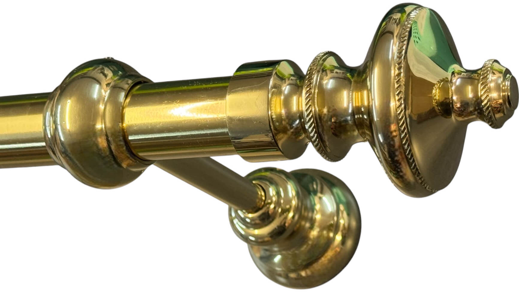 Gardinenstange Messing glanz 30mm Modell Michael Rohr glatt