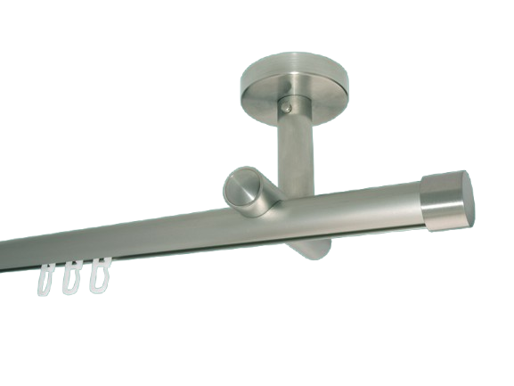 Gardinenstange Decke Edelstahl Innenlauf 20mm Endkappe Gardinenstange Decke Edelstahl Innenlauf 20mm Endkappe