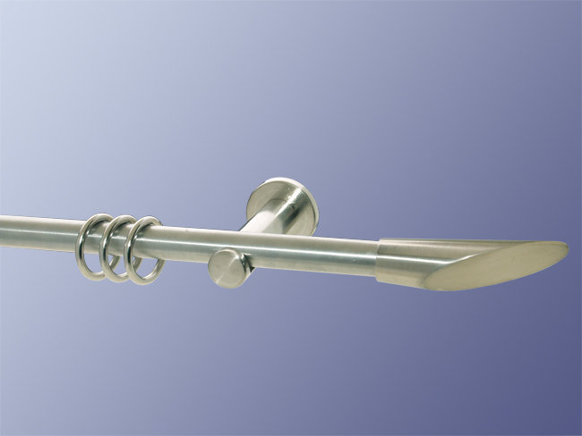 77_0 Vorhangstange Nickel geb. 16 mm Marbella