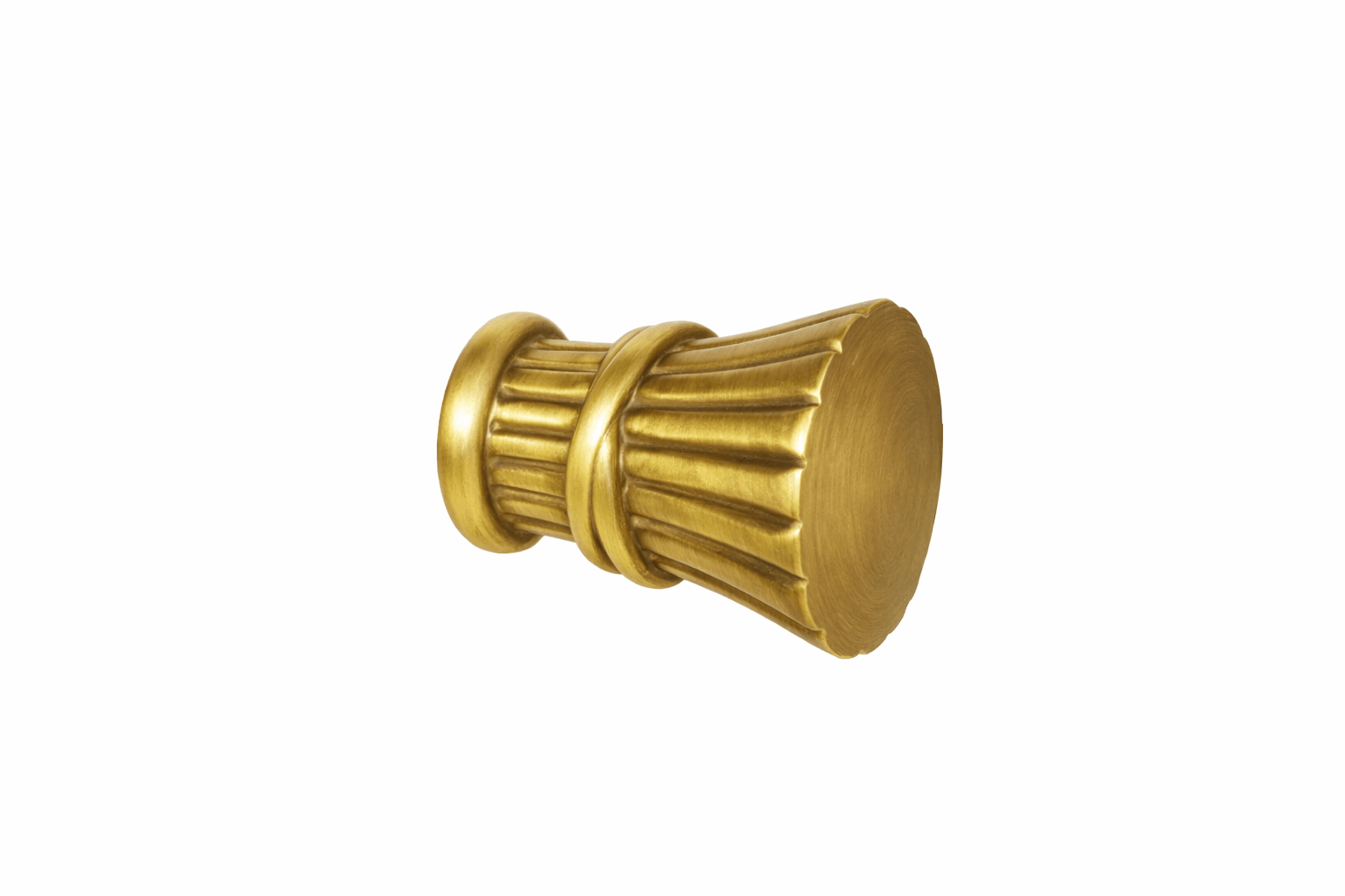 Endstück Messing bronziert Modell Leopold für Rohr mit 30mm Ø