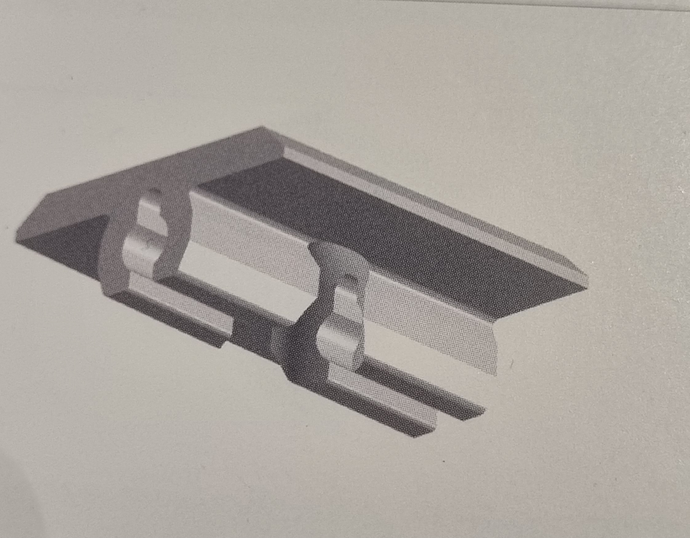 Gardinenschiene schwarz 2 lauf Modell 378 Deckenklipp