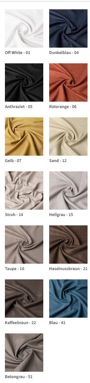 Verschiedene Farben Flächenvorhang nach Maß