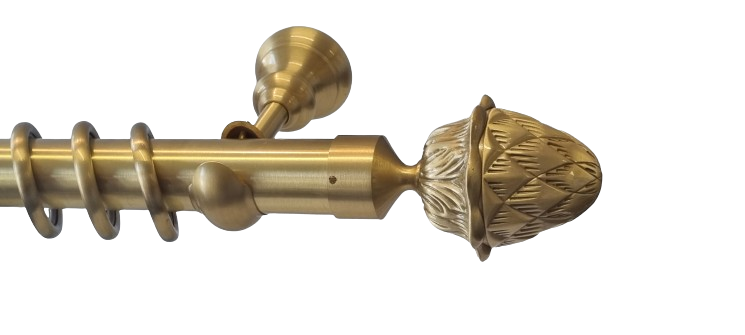 Gardinenstange Messing matt - 40 mm Simeon Pinien Gardinenstange Messing matt - 40 mm Simeon Pinien