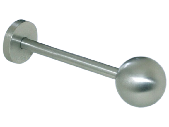 Raffhalter Messing Nickel matt Kegel/Kugel Raffhalter Messing Nickel matt Kegel/Kugel