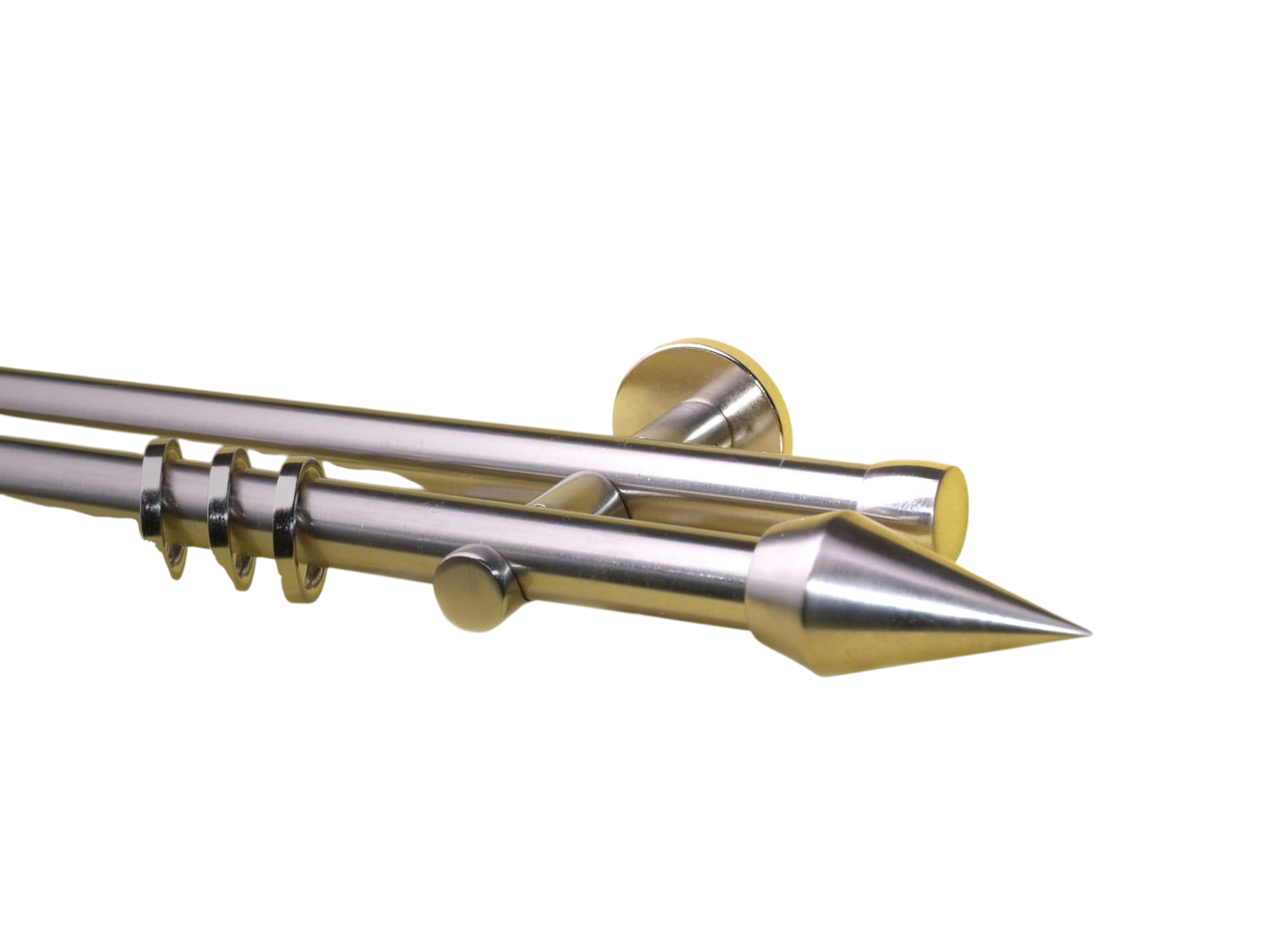 Vorhangstangestange Nickel geb 20 mm Armando doppell. Vorhangstangestange Nickel geb 20 mm Armando doppell.