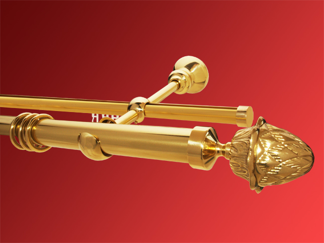 Rundrohr/ Innenlaufstange 35-20 mm Modell Simeon Rohr glatt