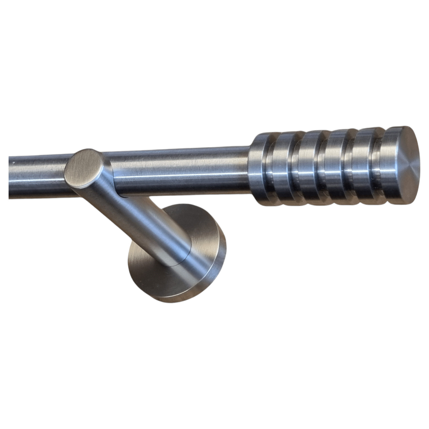 20 mm Ø Gardinenstange Edelstahl Rillcuppe