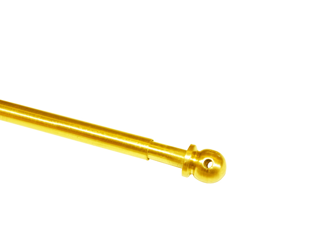 Vitragenstange / Scheibenstange Messing matt