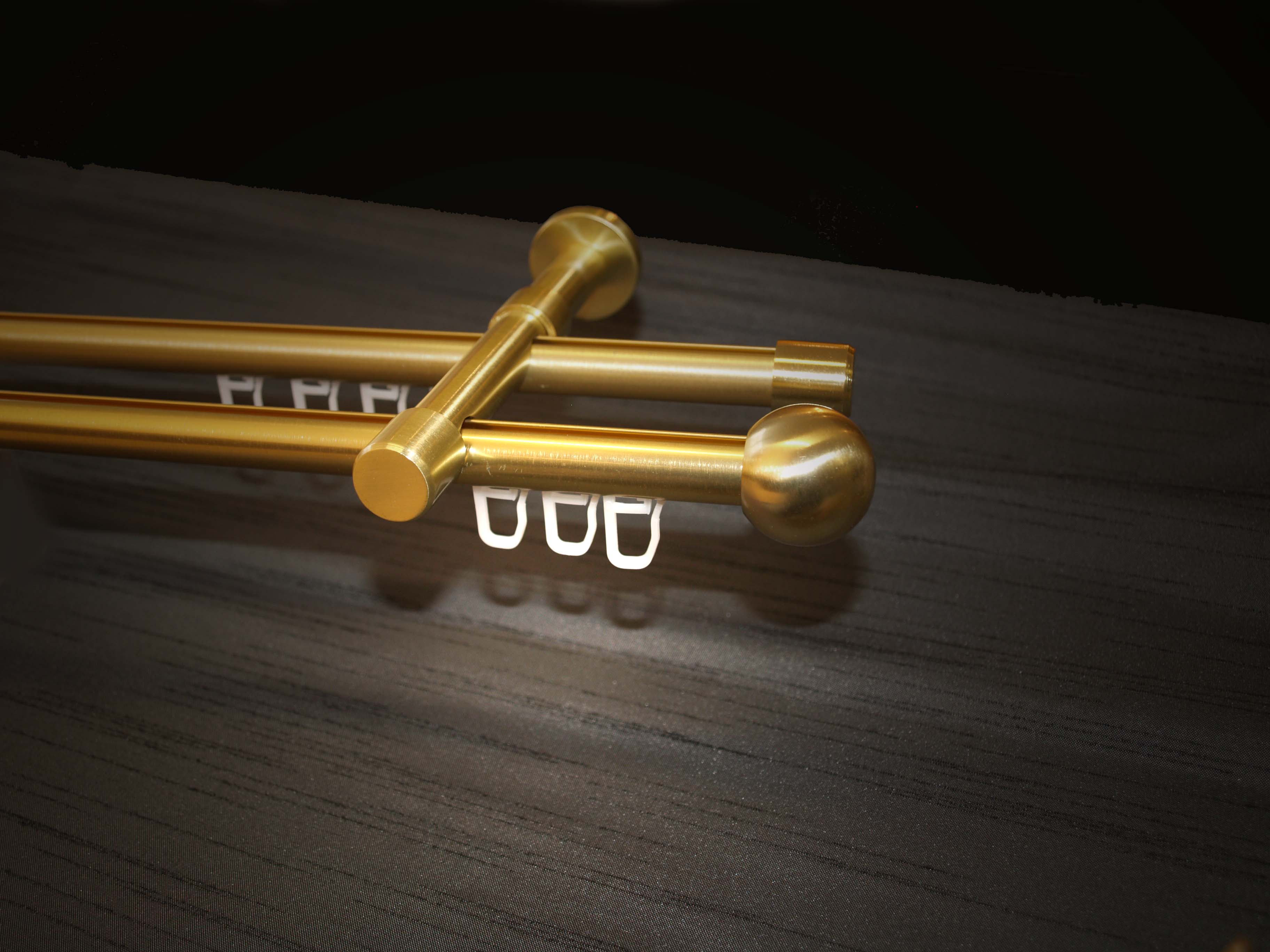 Gardinenstange Innenlauf Messing geb. 16mm Modell Bologna