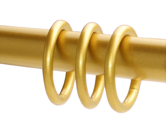 Ringe Messing matt Design für 16 mm Rohre Ringe Messing matt Design für 16 mm Rohre