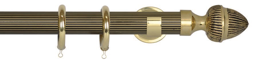 Gardinenstange Messing antik - 30 mm Carmenta