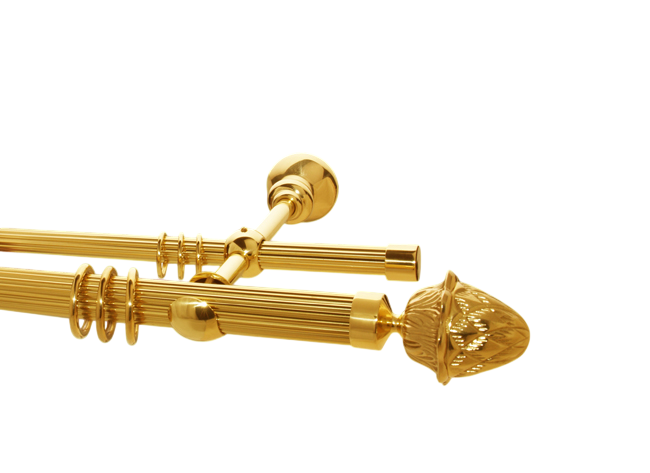 Gardinenstange Messing 30-20mm Modell Simeon Gardinenstange Messing 30-20mm Modell Simeon