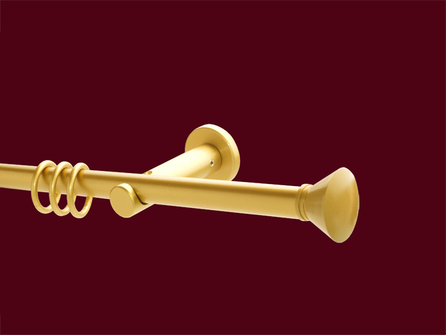 Gardinenstange Messing matt Design 16mm Modell Barcelona