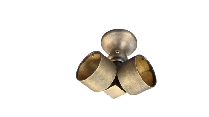 Gardinenstangen Deckenträger über Eck 30 mm Messing 