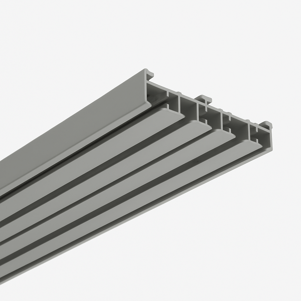 Aluminium Flächenvorhangschiene 5 läufig Aluminium Flächenvorhangschiene 5 läufig