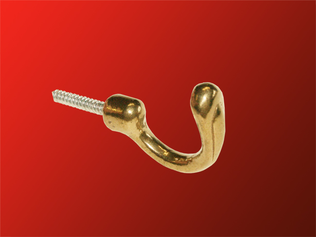 2258_0 Raffhaken Messing glanz glatt