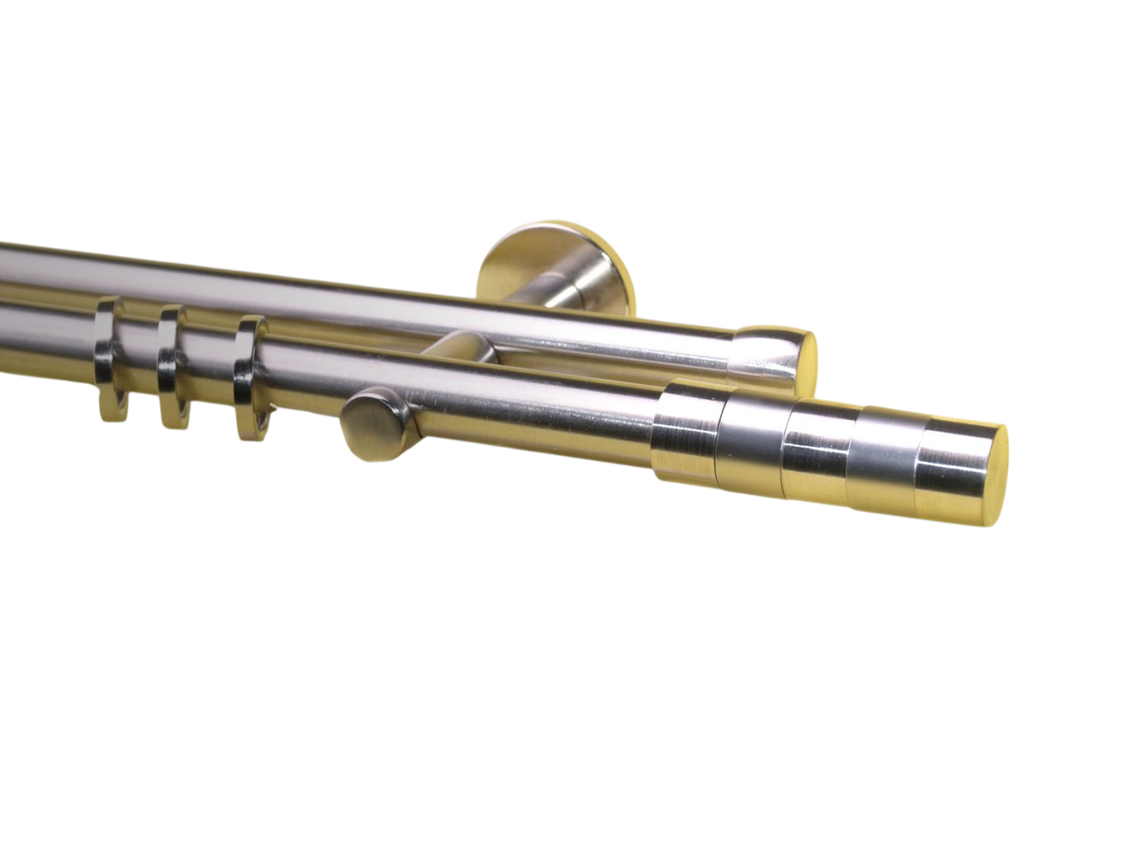Vorhangstangestange Nickel geb 20 mm Alonso doppell. Vorhangstangestange Nickel geb 20 mm Alonso doppell.