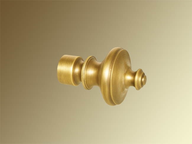 Gardinenstange Messing bronziert - 30 mm Michael glattes Rohr