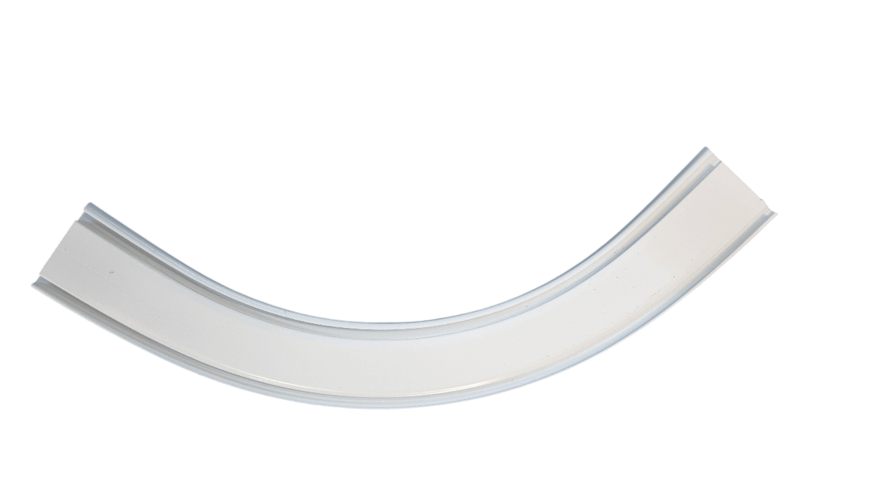 Bogen für Gardinenschiene Modell 300 2 läufig 54,6 mm x 7 mm