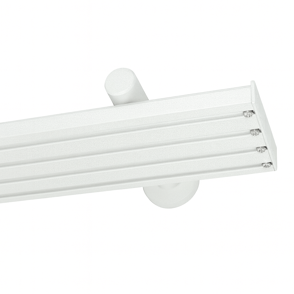 Flächenvorhangschiene mit Wandträger 4lfg. Modell 640