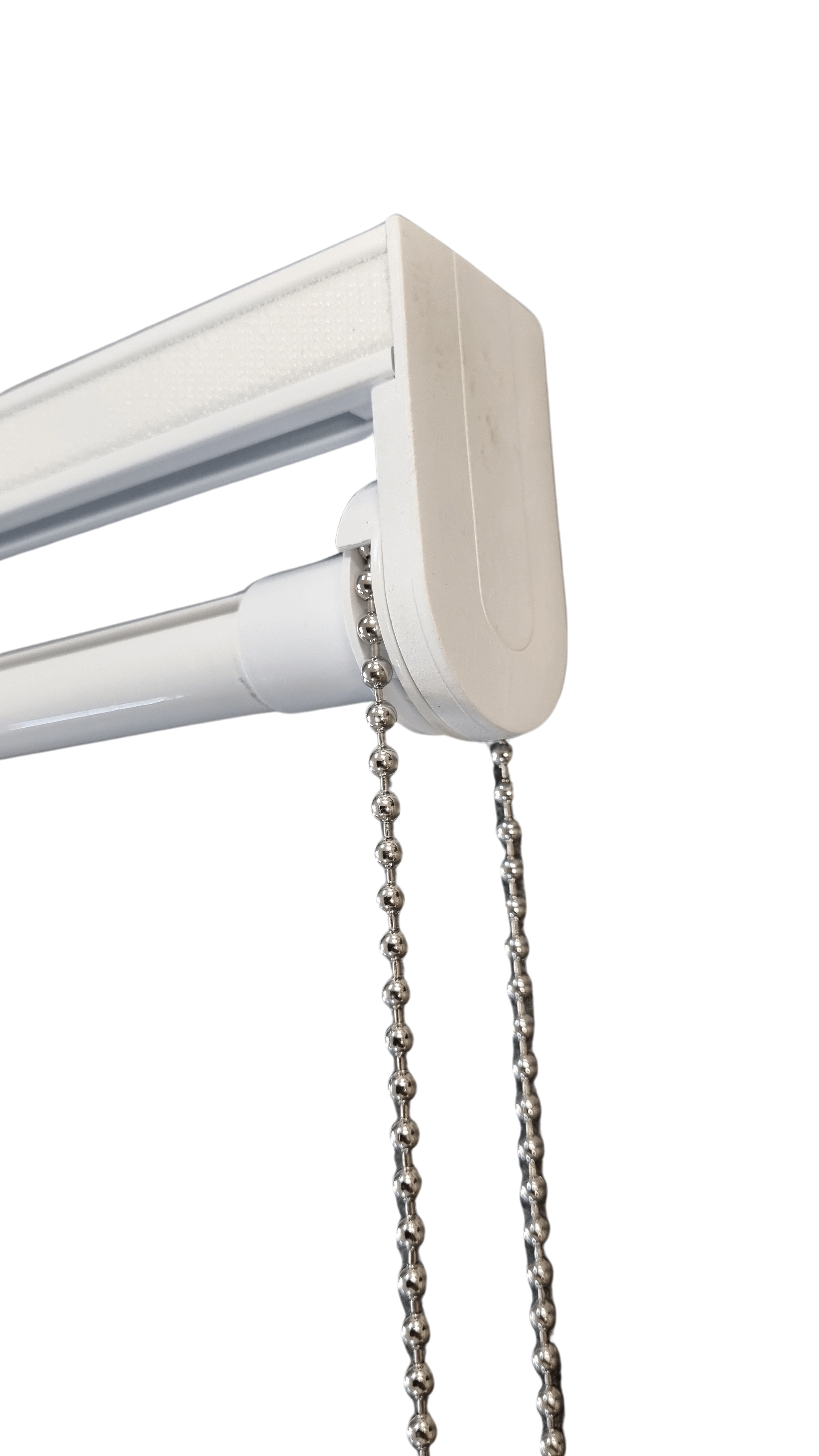 Raffrollo mit Kette Metall Nickel matt 