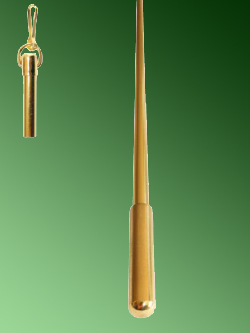 Schleuderstab für Gardinen Messing glanz