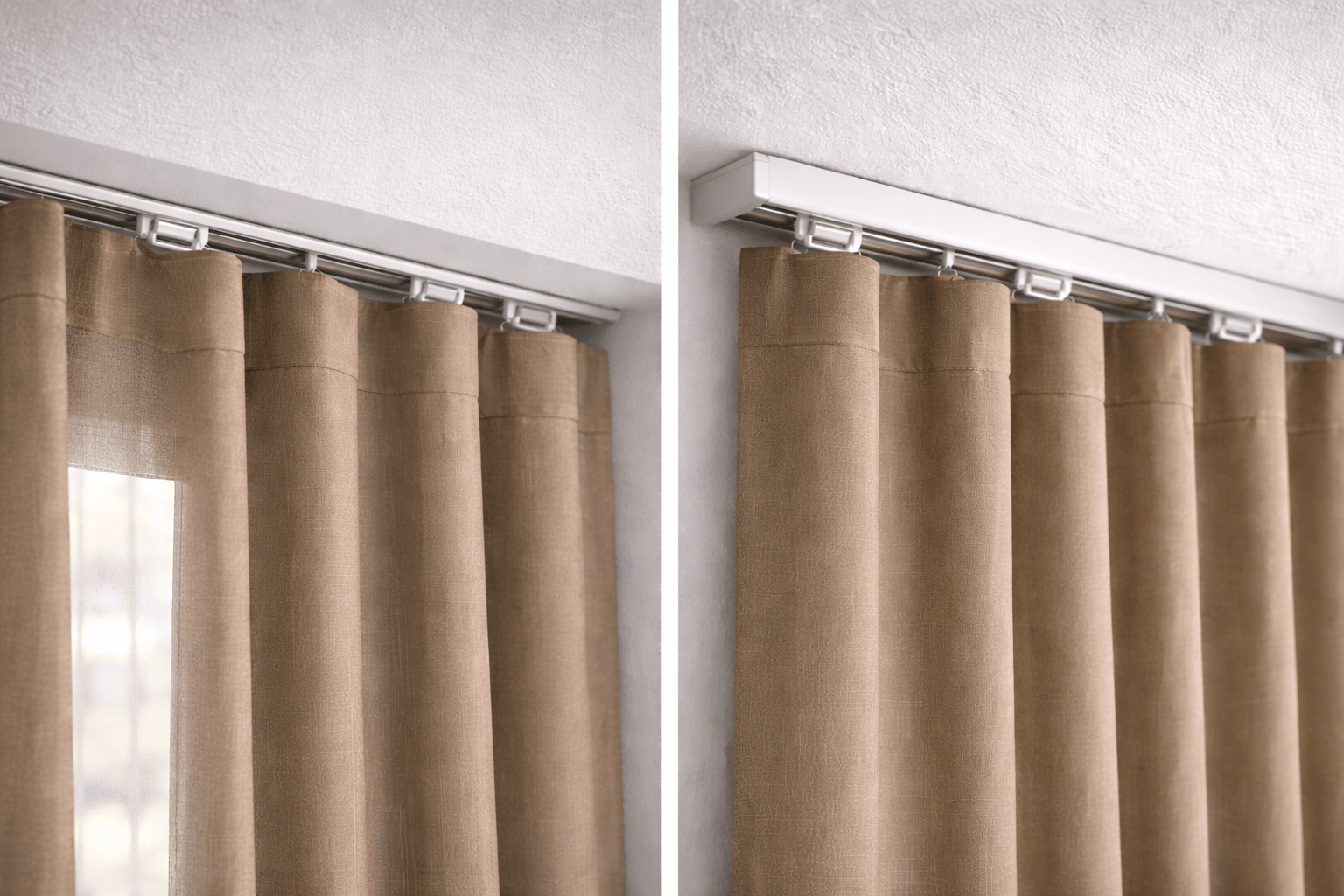 Einputzschiene vs. Aufputzschiene 