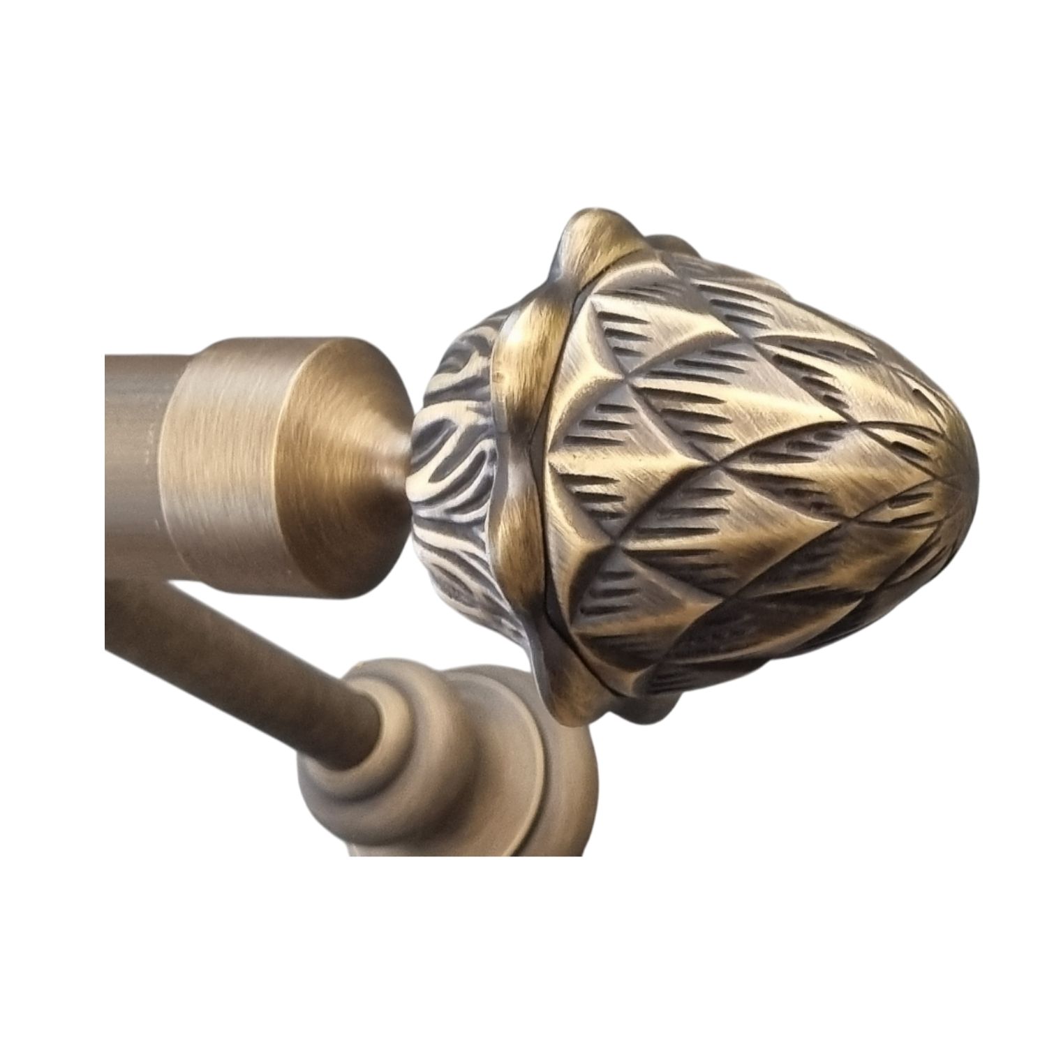 Endstuck-Messing-bronziert Messing Endstück bronziert 40 mm