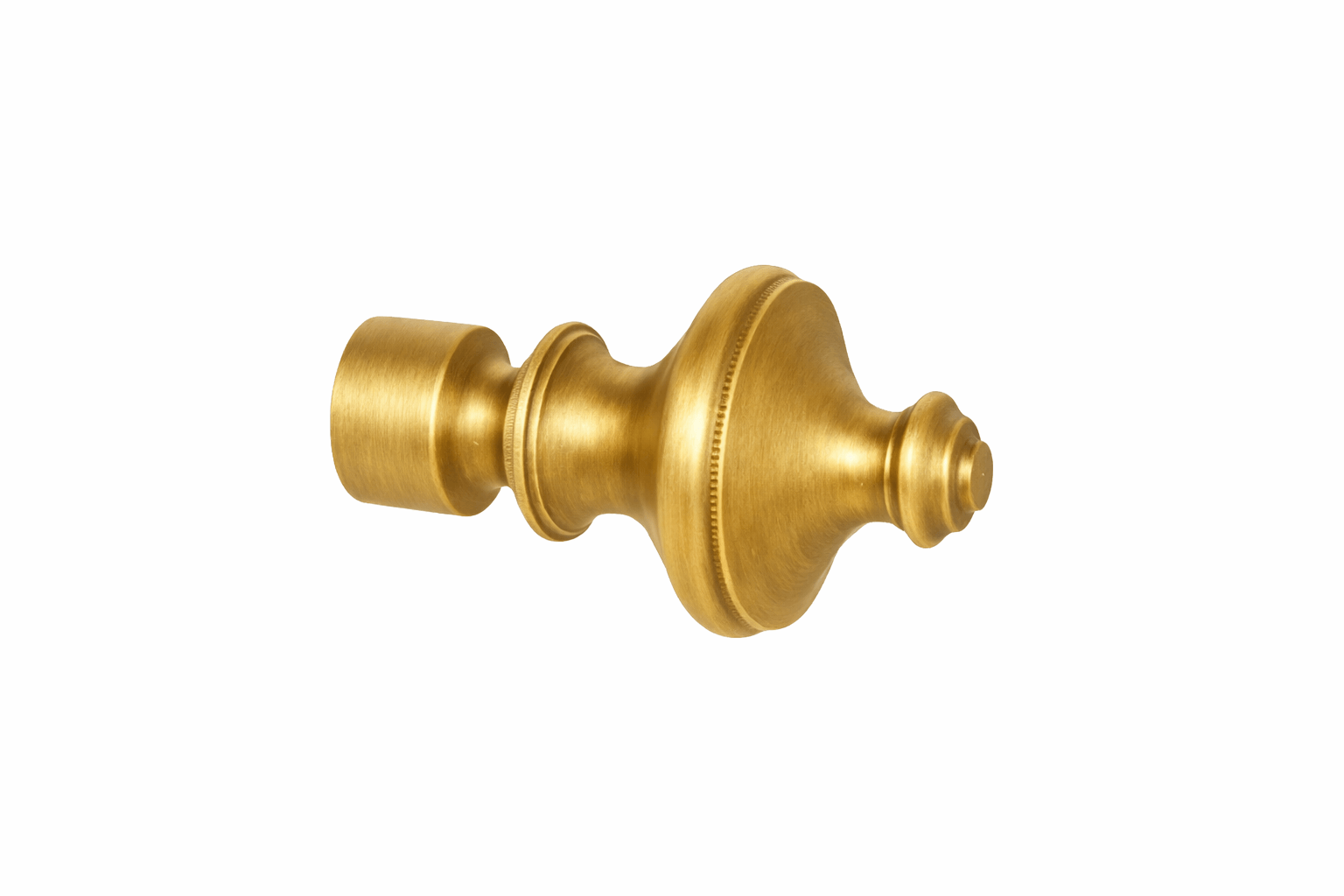 Endstück Messing bronziert Modell Michael für Rohr mit 35mm Ø