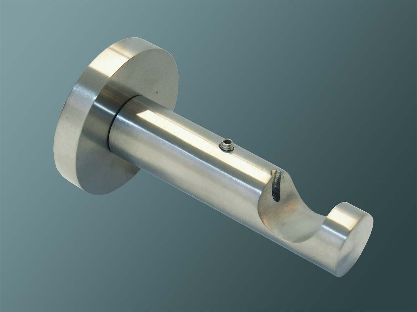 2605_0 Wandträger 20mm Messing Nickel matt 7,5cm Wandabstand