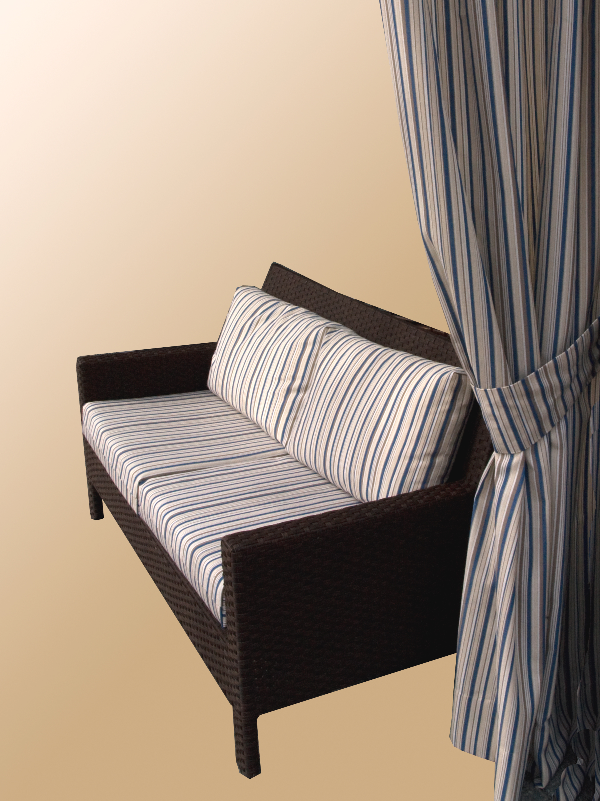 Outdoor Vorhang nach Maß wetterfest und elegant