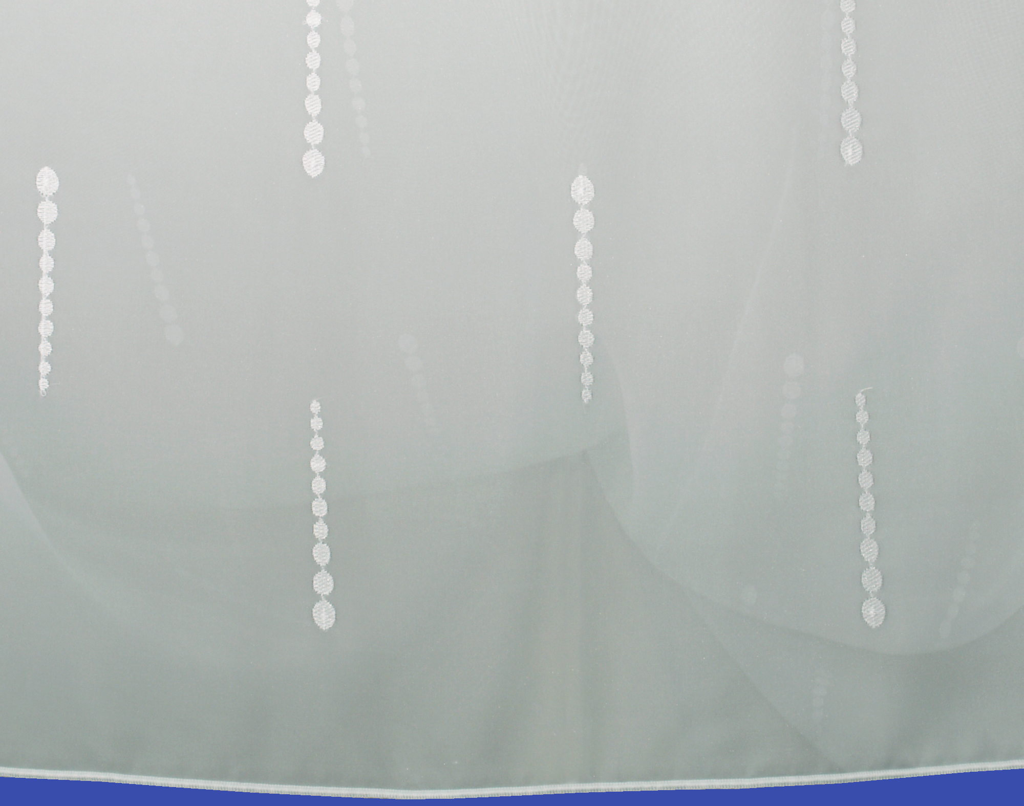 Gardine nach Maß Stickerei Tropfen " Florenz"